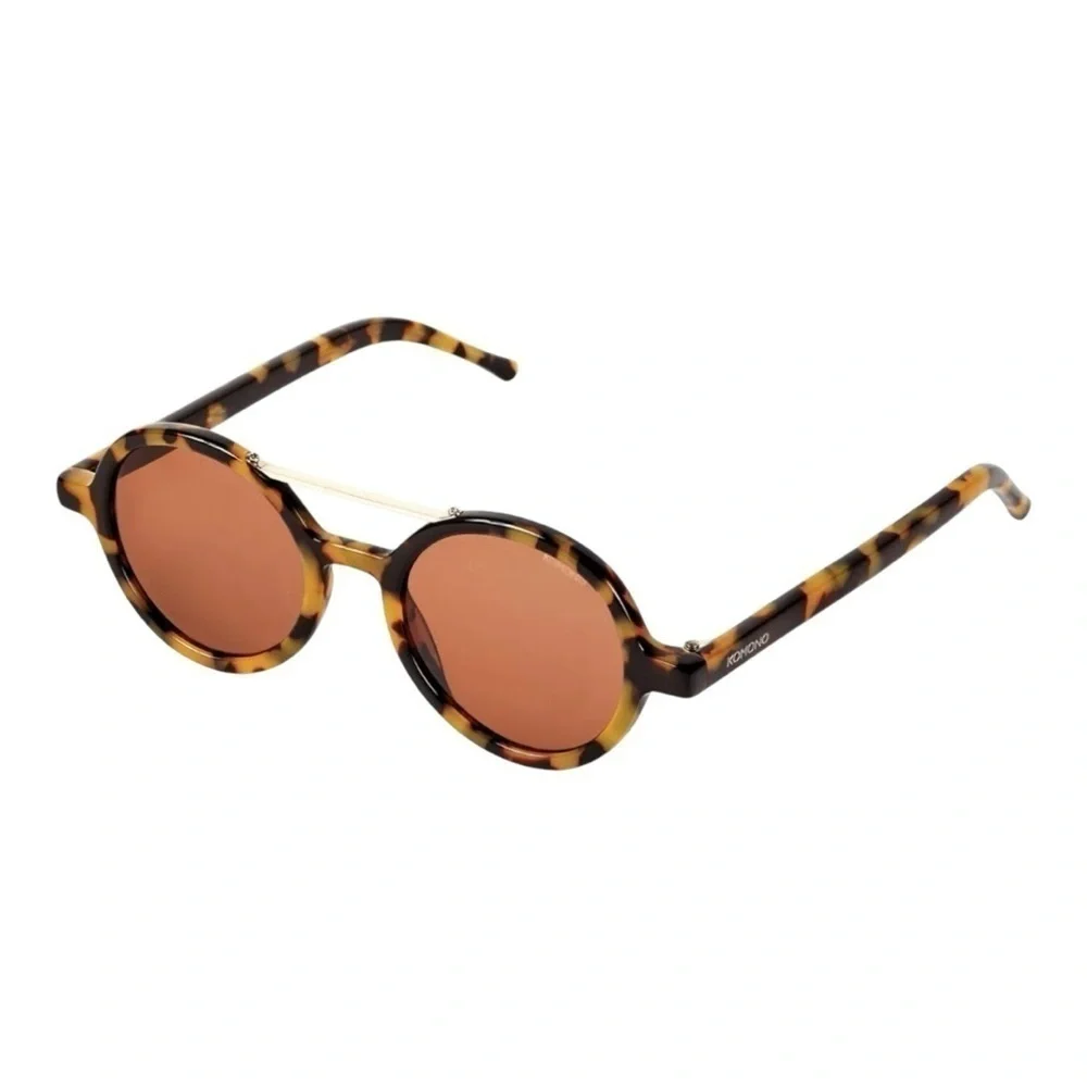 New Komono Sunglasses Vivien Tortosie gold brown round